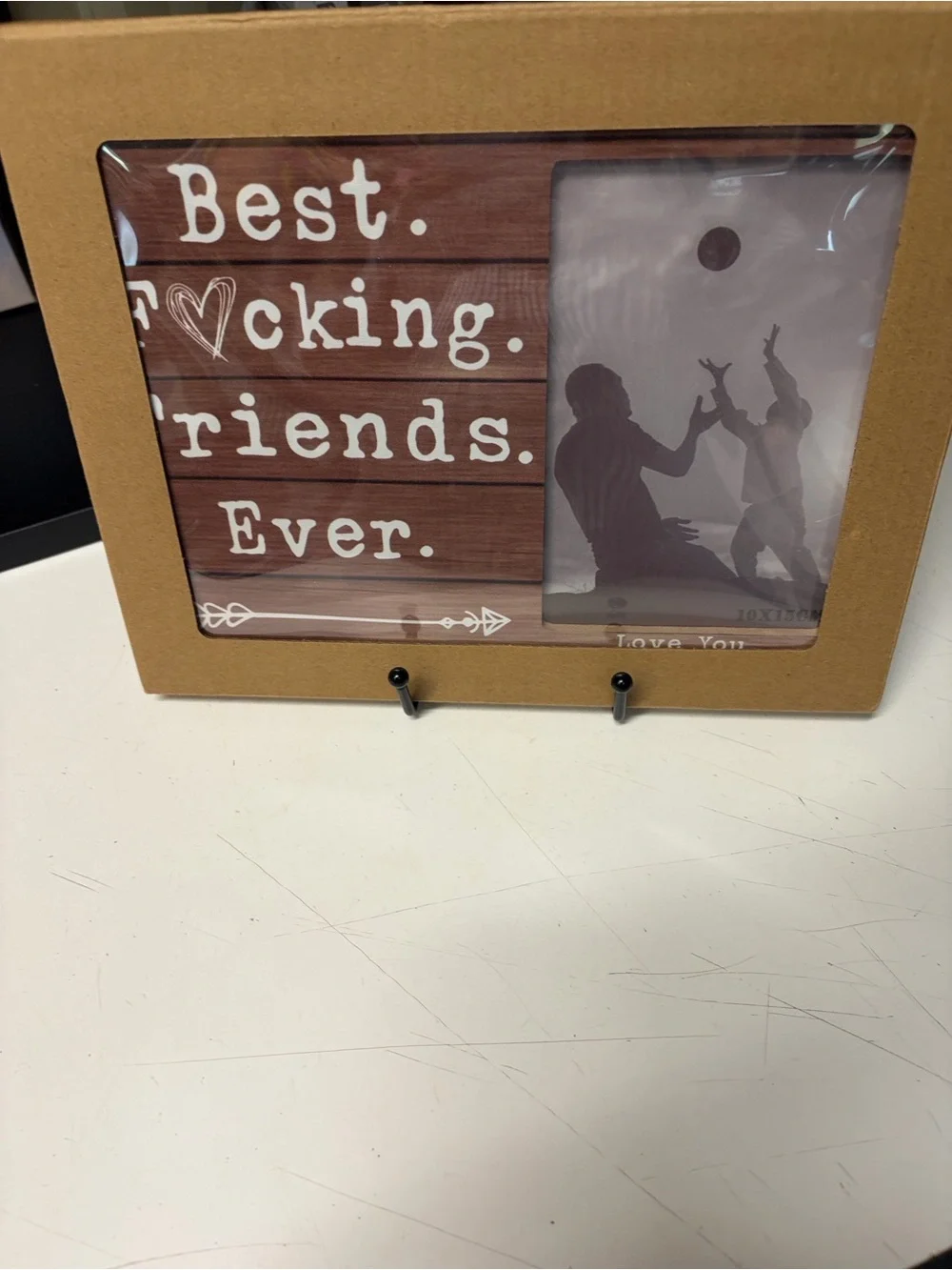 Best Friends Ever Wooden Photo Frame - Brown